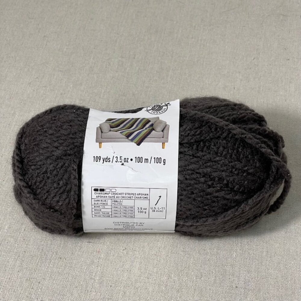 NEW Loops & Threads Charisma Yarn  WALNUT #J87  5-Bulky 100g 109 yards 3.5 oz